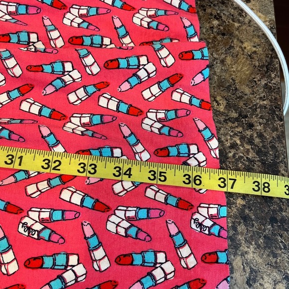 Lilly Pulitzer Laney Kissy Dress Size Medium Lipstick Pattern Pink Blue‎ - Picture 9 of 9